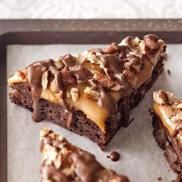 Caramel Turtle Brownie.