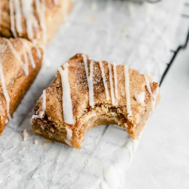 Cinnamon Swirl Blondie (Flavor of the Month).