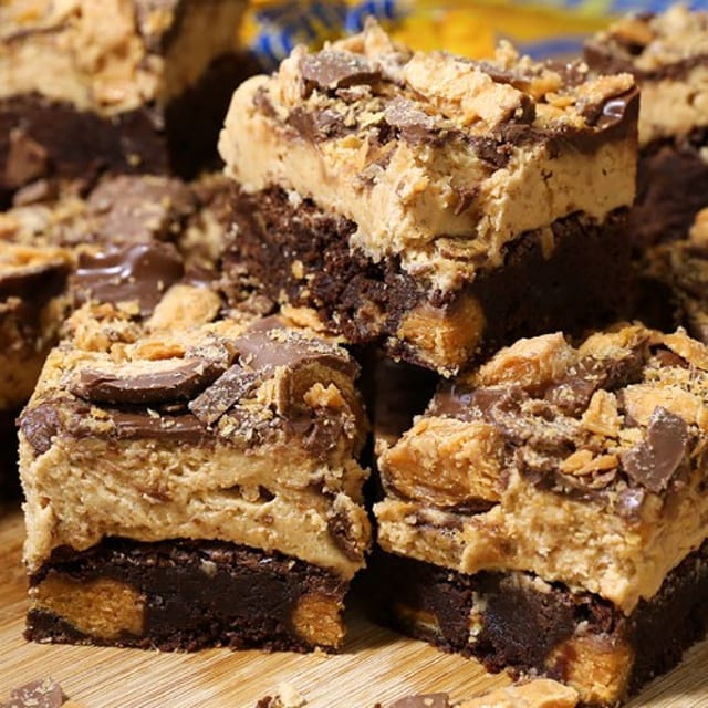 Butter Finger Blast Brownie.